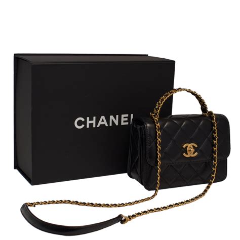 CHANEL Henkeltasche 'MINI PATTENTASCHE MIT GRIFF